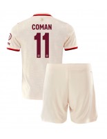 Bayern Munich Kingsley Coman #11 Alternativní dres pro děti 2024-25 Krátký Rukáv (+ trenýrky)